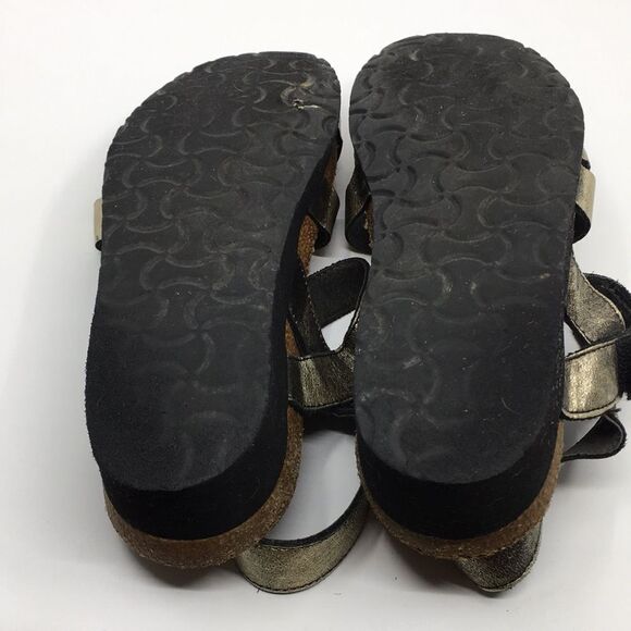Naot Kayla Sandal Gold Leather Three Strap Adjustable Comfort Shoes US 8 - Picture 13 of 14